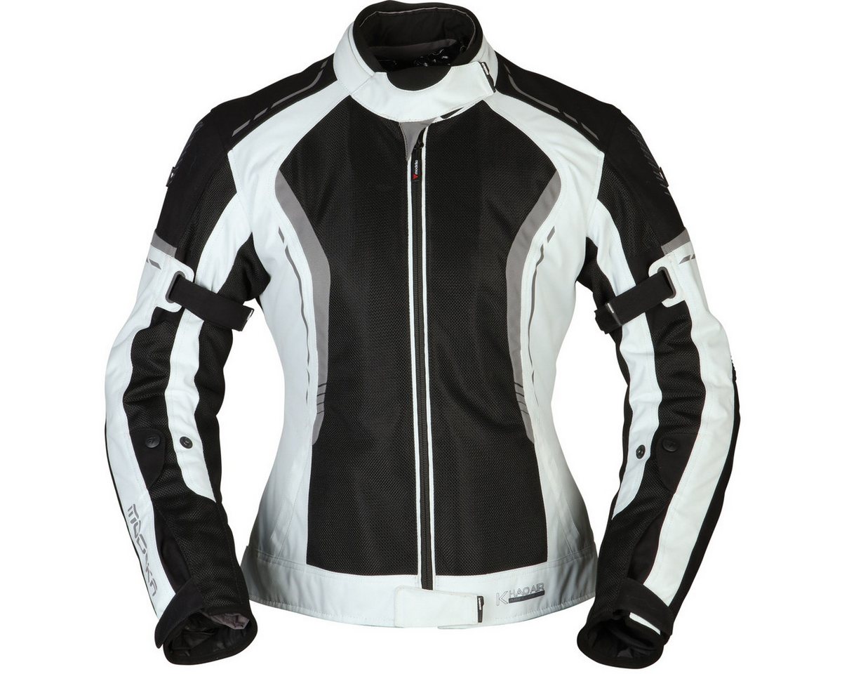 Modeka Motorradjacke Modeka Khao Air Lady Textiljacke Damen schwarz/hellgrau 42 von Modeka