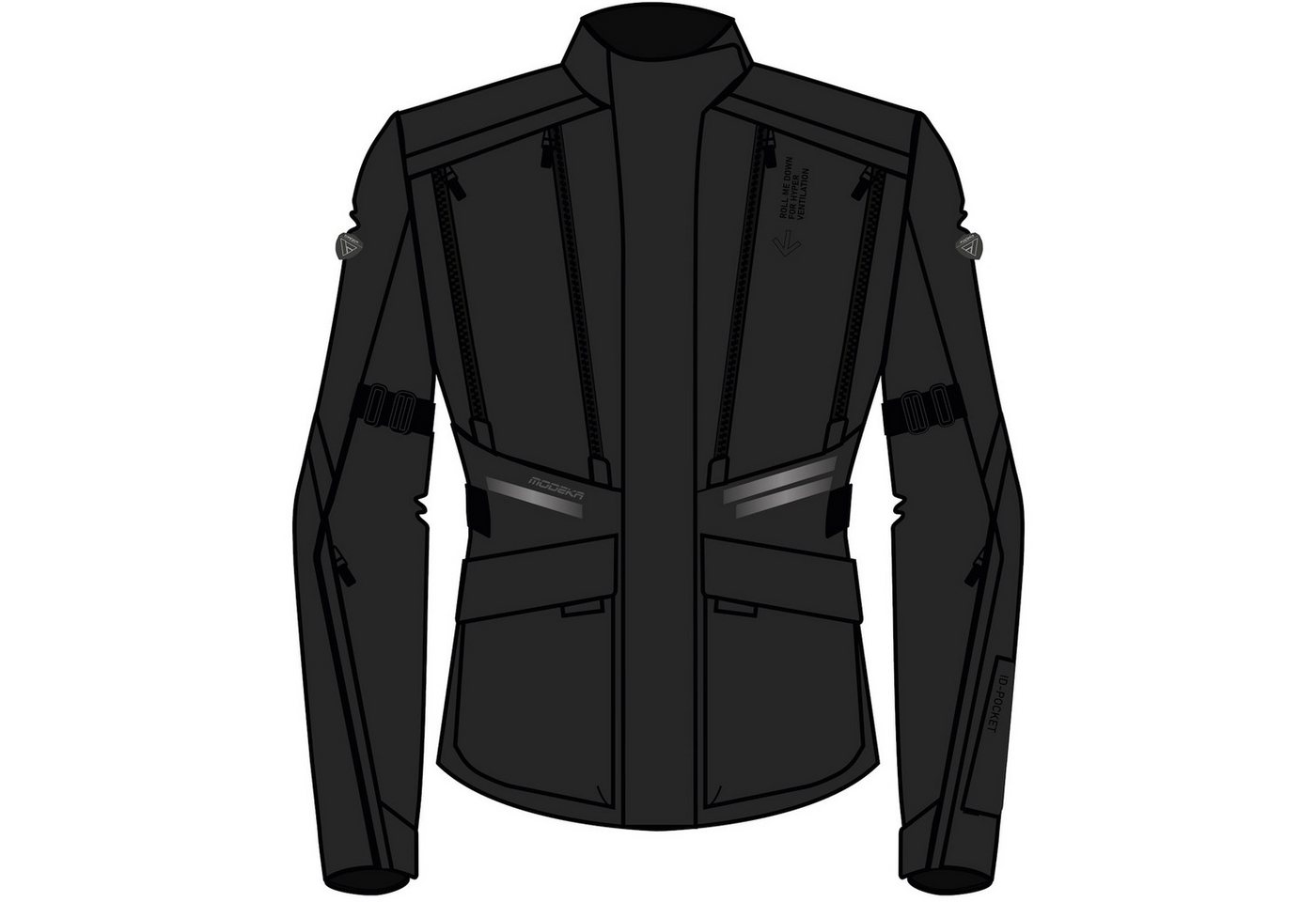 Modeka Motorradjacke Modeka Lucano Lady Textiljacke Damen schwarz Modeka Motorradjacke Modeka Lucano Lady Textiljacke Damen schwarz von Modeka