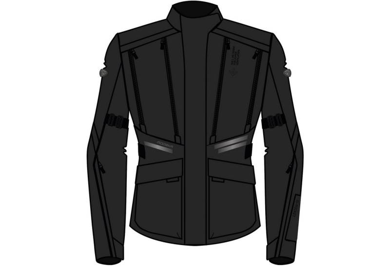 Modeka Motorradjacke Modeka Lucano Lady Textiljacke Damen schwarz von Modeka