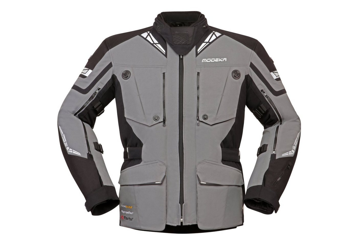 Modeka Motorradjacke Modeka Motorradjacke Panamericana II grau / schwarz Modeka Motorradjacke Modeka Motorradjacke Panamericana II grau / schwarz von Modeka