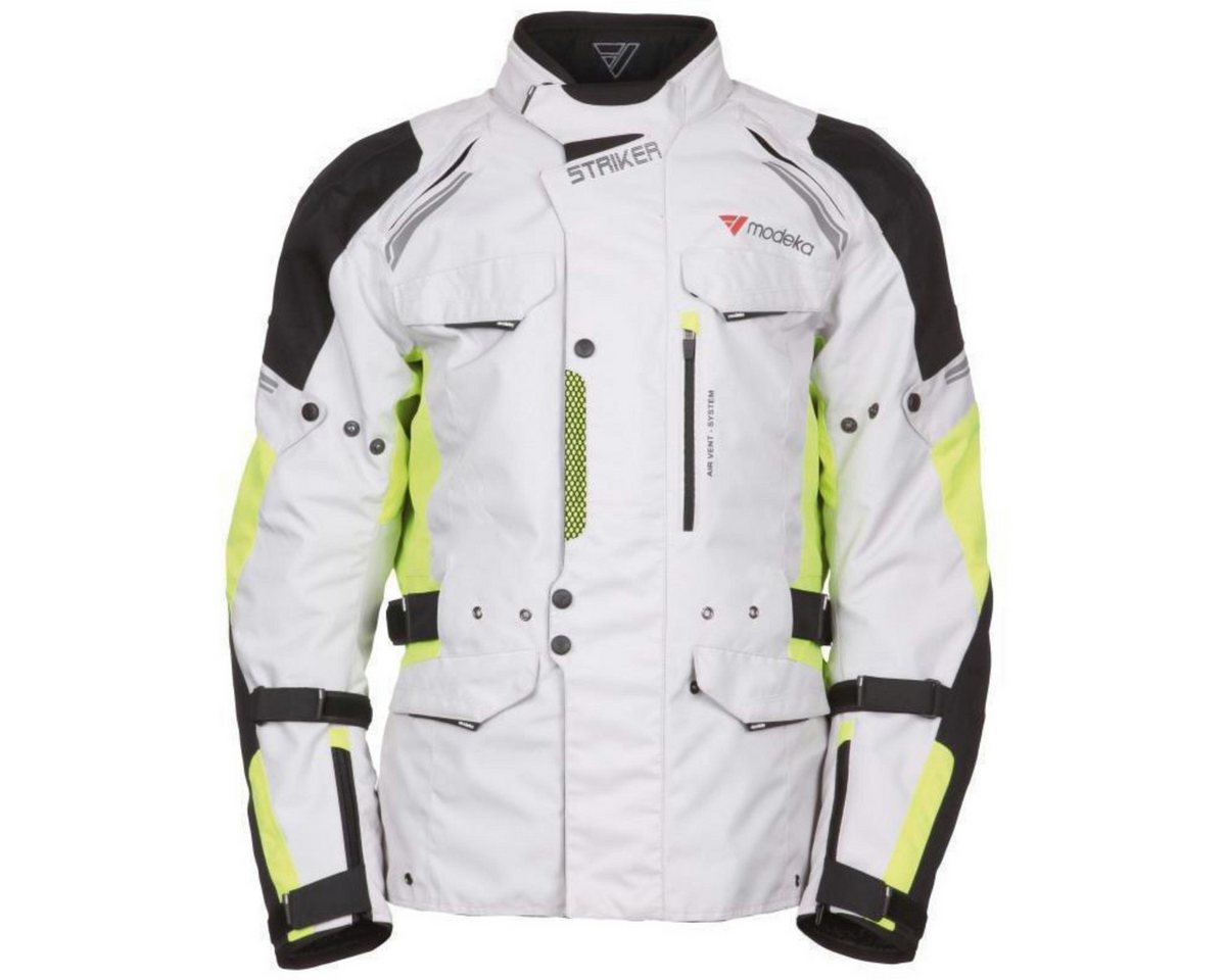 Modeka Motorradjacke Modeka Striker Textiljacke hellgrau / schwarz Modeka Motorradjacke Modeka Striker Textiljacke hellgrau / schwarz von Modeka