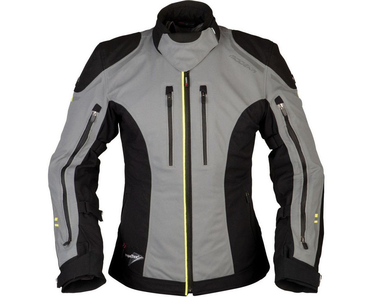 Modeka Motorradjacke Modeka Takuya Lady Textiljacke Damen grau / schwarz von Modeka