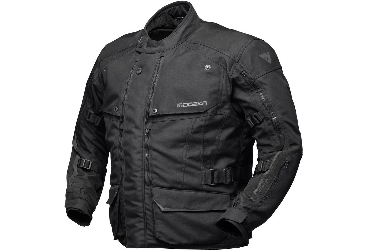 Modeka Motorradjacke Modeka Varus Plus Textile Motorradjacke schwarz von Modeka