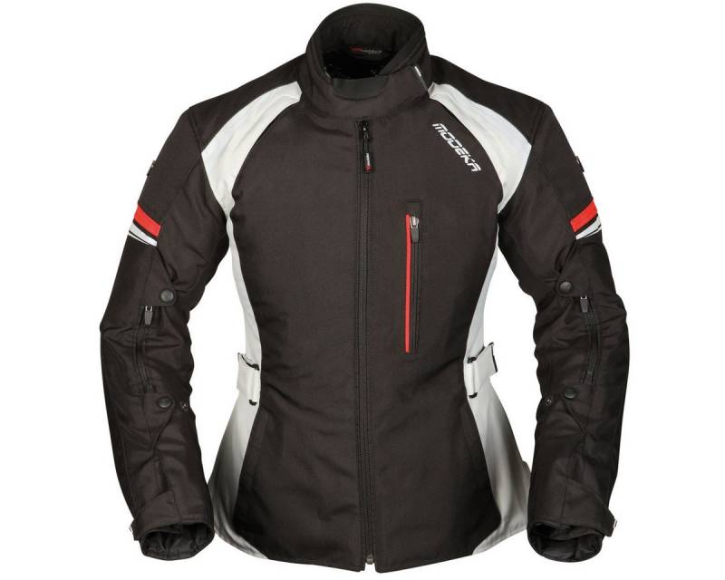 Modeka Motorradjacke Modeka Violetta Lady Textiljacke Damen schwarz / hellgrau von Modeka