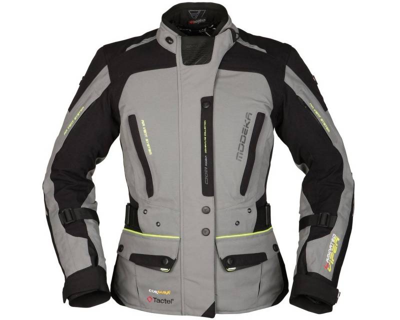 Modeka Motorradjacke Modeka Viper LT Textiljacke Damen grau / schwarz von Modeka