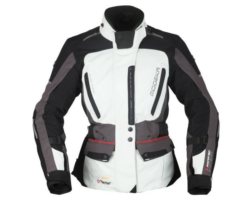 Modeka Motorradjacke Modeka Viper LT Textiljacke Damen hellgrau / dunkelgrau / schwarz von Modeka