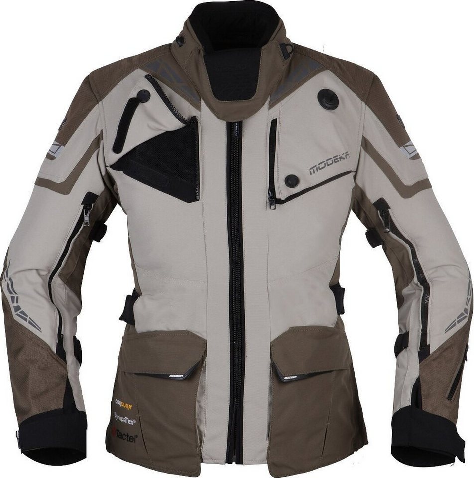 Modeka Motorradjacke Panamericana 2 Damen Motorrad Textiljacke Rückenprotektor enthalten,herausnehmbares Innenfutter,wasserdicht von Modeka