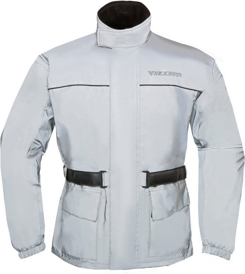 Modeka Motorradjacke Rain Silver Regenjacke Wasserdicht Winddicht reflektierende wasserdichte von Modeka
