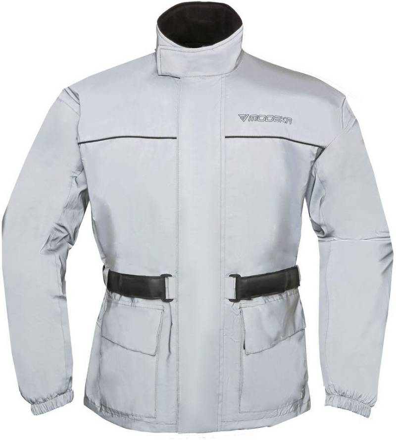 Modeka Motorradjacke Regenjacke Rain Silver 100% wasser- und winddicht, reflektierendes Material von Modeka