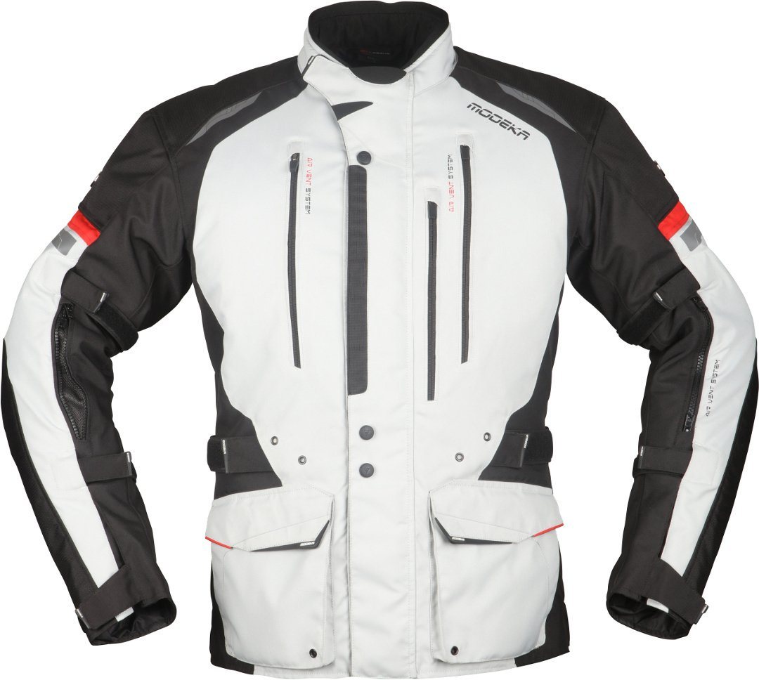 Modeka Motorradjacke Striker II Motorrad Textiljacke (winddicht, mit Rückenprotektor) herausnehmbares Innenfutter,wasserdicht von Modeka