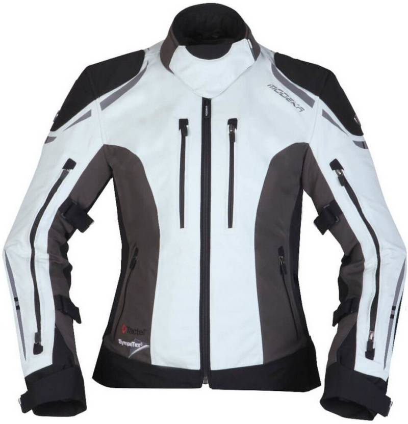 Modeka Motorradjacke Takuya Damen Motorrad Textiljacke (winddicht, mit Rückenprotektor) herausnehmbare Membrane von Modeka