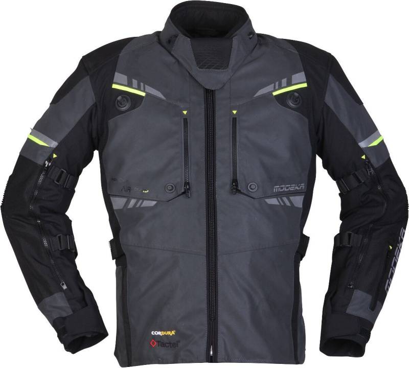 Modeka Motorradjacke Taran Flash Motorrad Textiljacke Rückenprotektor enthalten,herausnehmbares Innenfutter,wasserdicht von Modeka