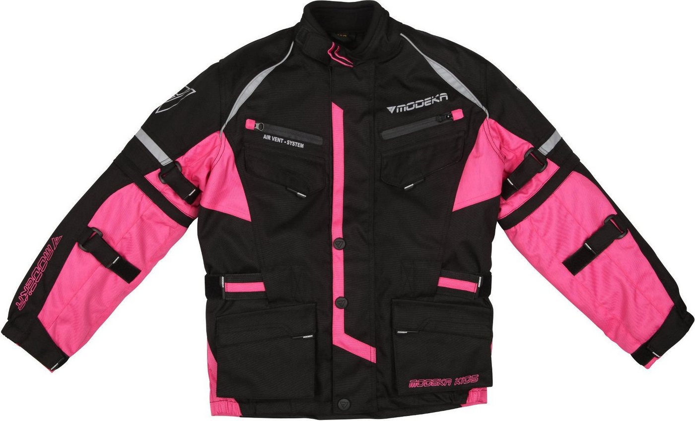 Modeka Motorradjacke Tourex II Kinder Motorrad Textiljacke Rückenprotektor enthalten von Modeka