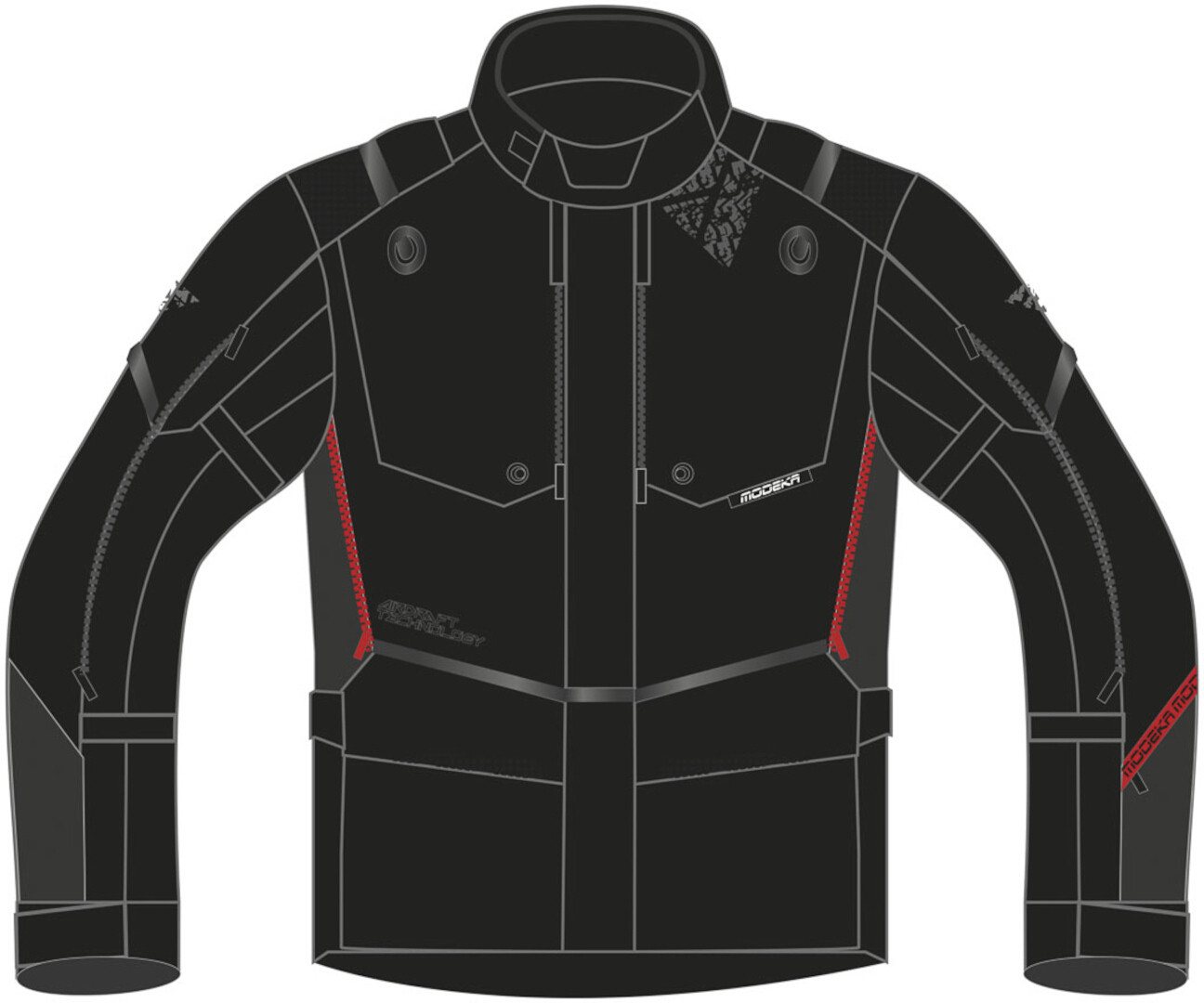 Modeka Motorradjacke Trohn Motorrad Textiljacke von Modeka