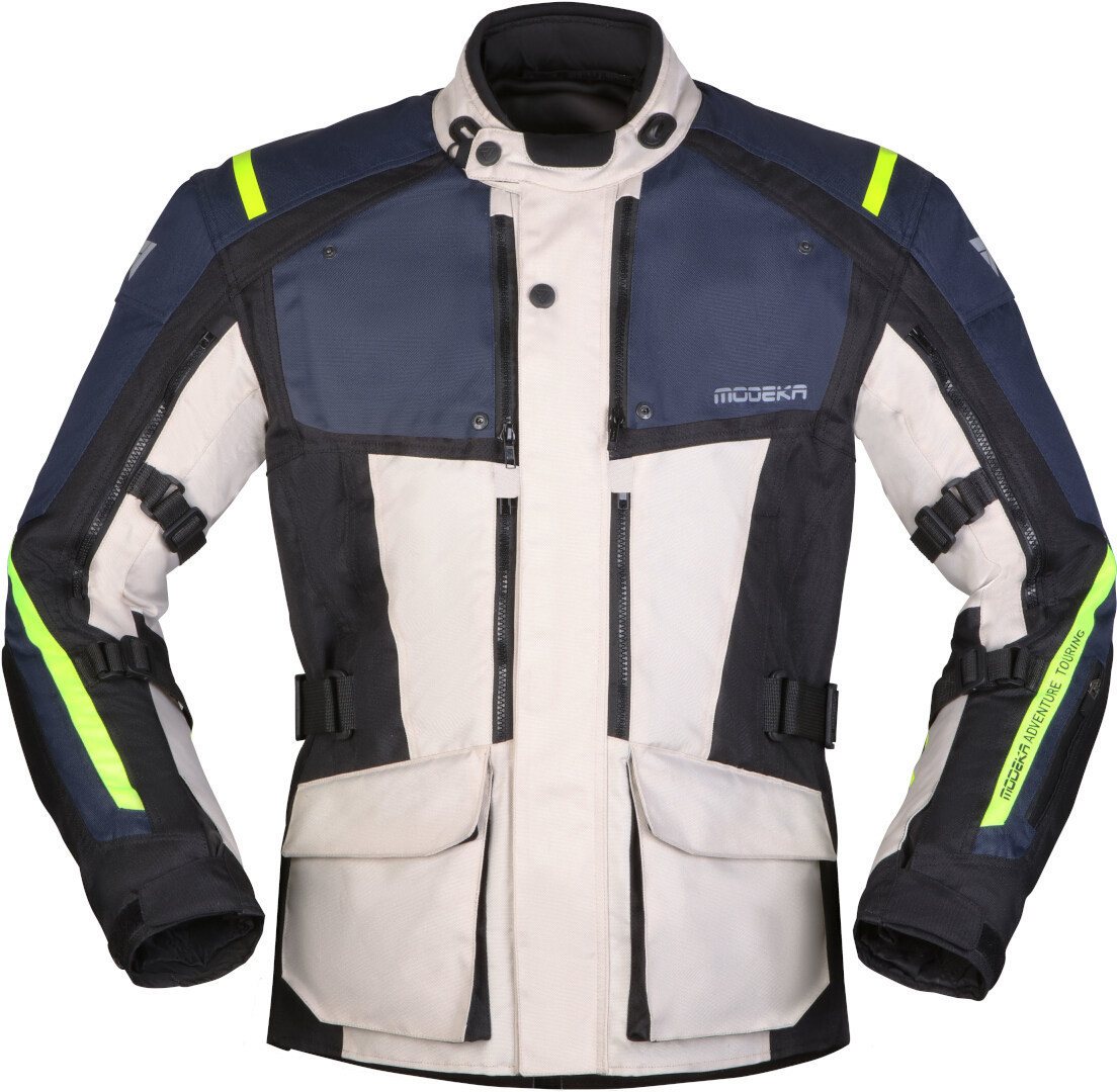 Modeka Motorradjacke Varus wasserdichte Motorrad Textiljacke (winddicht, wasserdicht) wasserdicht,herausnehmbare Membrane von Modeka