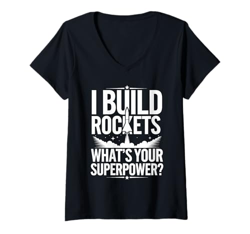 Damen Rocket Engineering Science And Technology Model Rocket Club T-Shirt mit V-Ausschnitt Damen Rocket Engineering Science And Technology Model Rocket Club T-Shirt mit V-Ausschnitt von Model Rocketry Enthusiast Club Rocket Launch Day