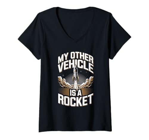 Damen Rocket Engineering Science And Technology Model Rocket Club T-Shirt mit V-Ausschnitt Damen Rocket Engineering Science And Technology Model Rocket Club T-Shirt mit V-Ausschnitt von Model Rocketry Enthusiast Club Rocket Launch Day