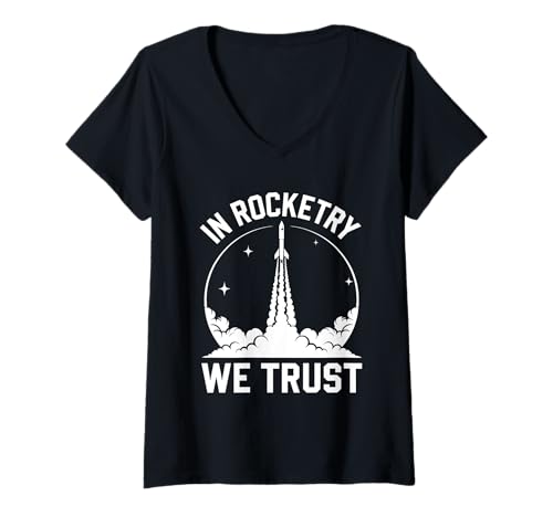 Damen Rocket Engineering Science And Technology Model Rocket Club T-Shirt mit V-Ausschnitt Damen Rocket Engineering Science And Technology Model Rocket Club T-Shirt mit V-Ausschnitt von Model Rocketry Enthusiast Club Rocket Launch Day