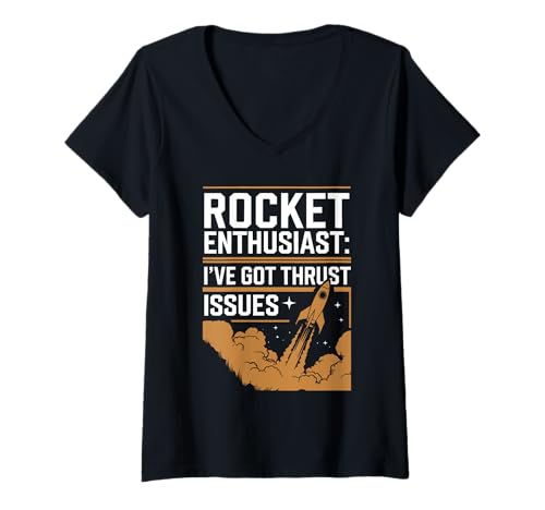 Damen Rocket Engineering Science And Technology Model Rocket Club T-Shirt mit V-Ausschnitt Damen Rocket Engineering Science And Technology Model Rocket Club T-Shirt mit V-Ausschnitt von Model Rocketry Enthusiast Club Rocket Launch Day