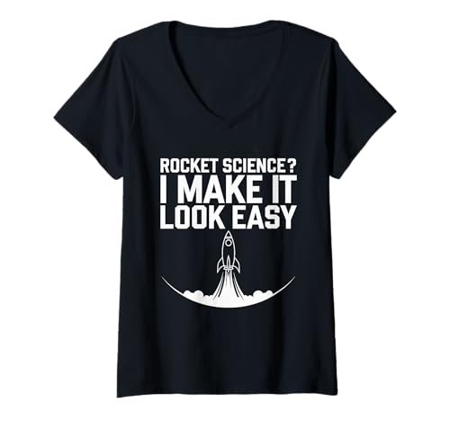 Damen Rocket Engineering Science And Technology Model Rocket Club T-Shirt mit V-Ausschnitt Damen Rocket Engineering Science And Technology Model Rocket Club T-Shirt mit V-Ausschnitt von Model Rocketry Enthusiast Club Rocket Launch Day