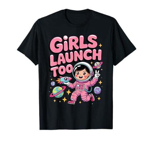 Mädchen bringen Too Model Rockets für Damen auf den Markt T-Shirt Mädchen bringen Too Model Rockets für Damen auf den Markt T-Shirt von Model Rockets Space STEM Rocketry