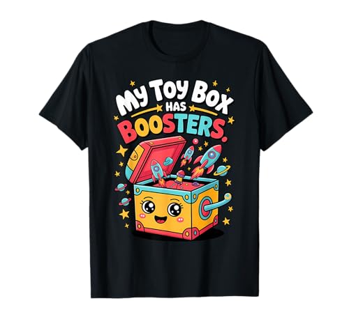 Meine Spielzeugkiste hat Boosters Model Rockets Kids T-Shirt Meine Spielzeugkiste hat Boosters Model Rockets Kids T-Shirt von Model Rockets Space STEM Rocketry