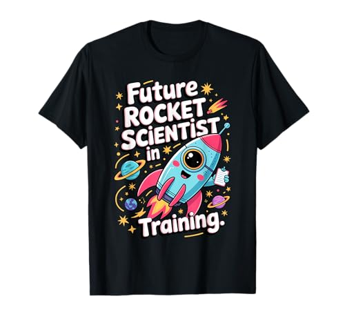 Zukünftiger Raketenwissenschaftler trainiert Modellraketen für Kinder T-Shirt Zukünftiger Raketenwissenschaftler trainiert Modellraketen für Kinder T-Shirt von Model Rockets Space STEM Rocketry