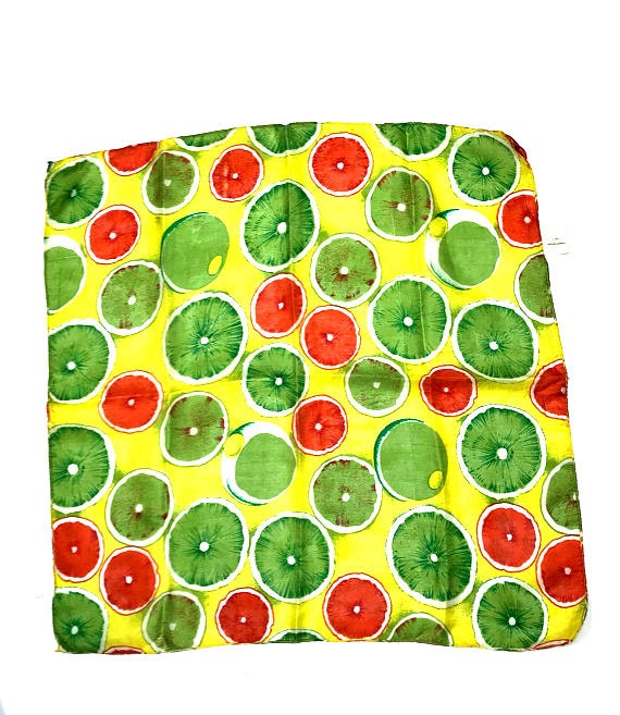 100 %seidenschal/Fitchu Zitronen Bedruckter Schal Seidenschal Designerschal 100 %seidenschal/Fitchu Zitronen Bedruckter Schal Seidenschal Designerschal von Modelab