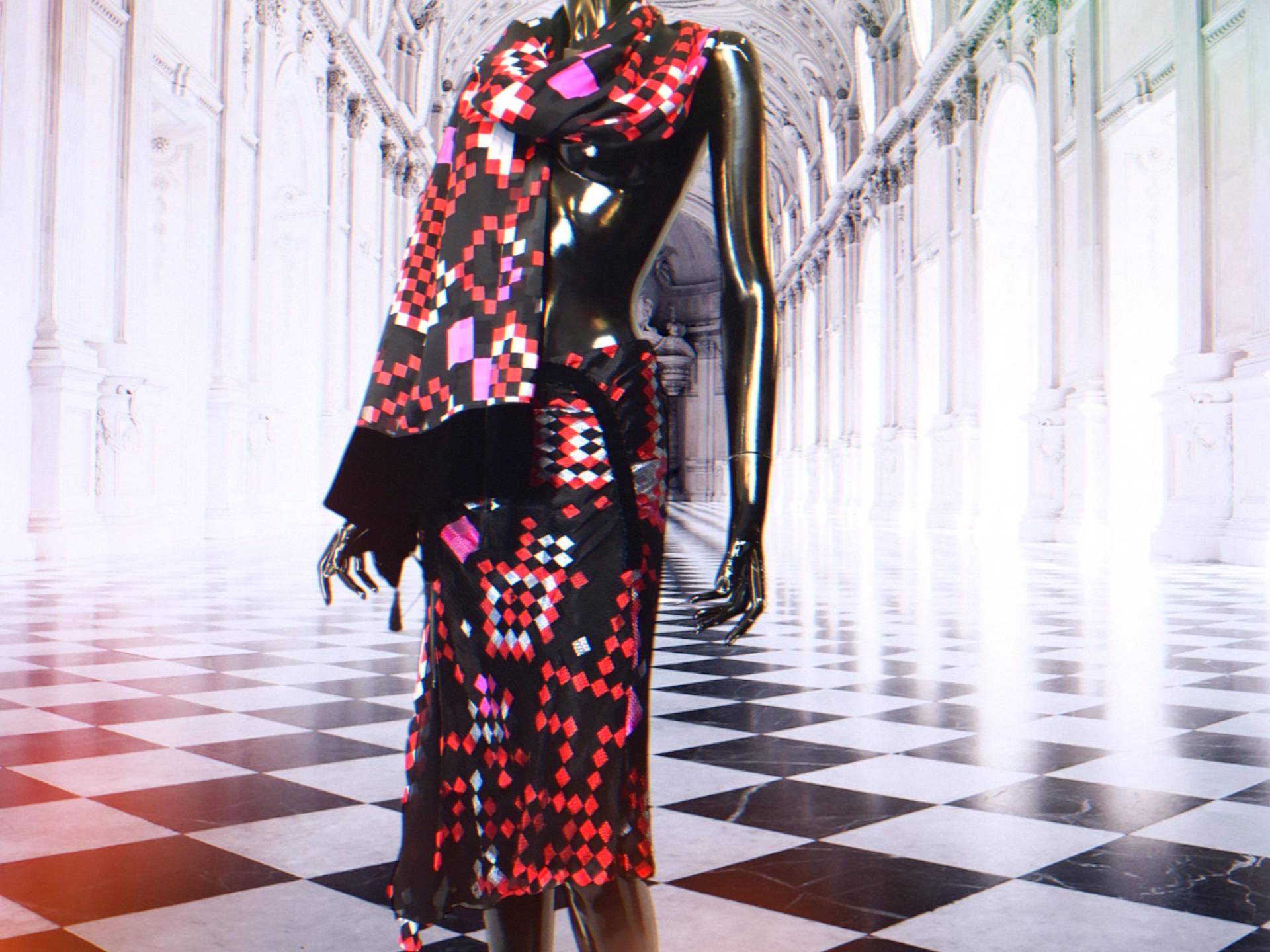 1990S Emporio Armani Seide-Viskose-Rock & Oversized-Schal Set Made in Italy, Vintage Designer Ensemble Y2K Rock Und Schal Nostalgie 1990S Emporio Armani Seide-Viskose-Rock & Oversized-Schal Set Made in Italy, Vintage Designer Ensemble Y2K Rock Und Schal Nostalgie von Modelab