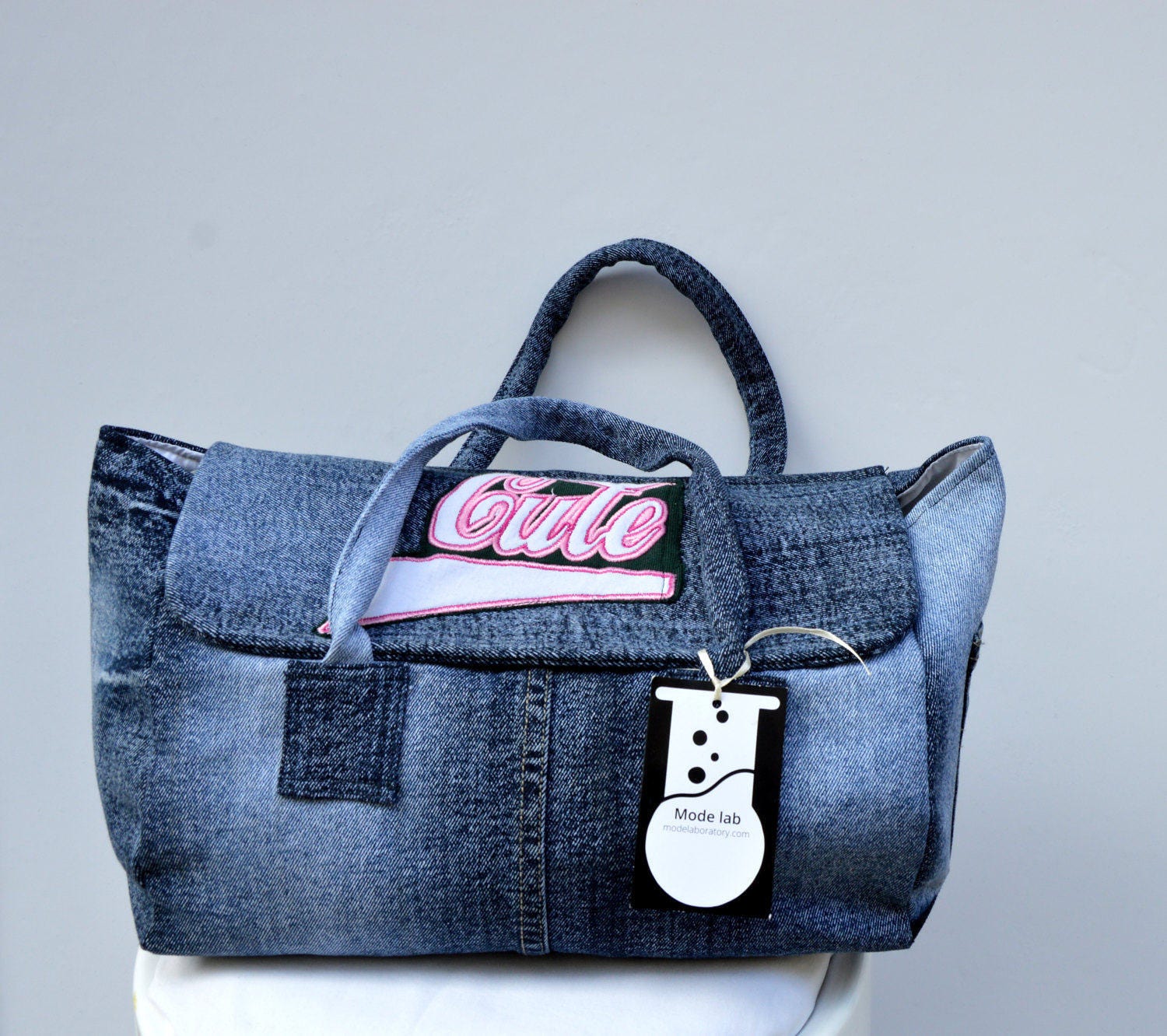 Handgemachte Jeanstasche , Schultertasche Aus Denim Custom Design Handgemachte Jeanstasche , Schultertasche Aus Denim Custom Design von Modelab