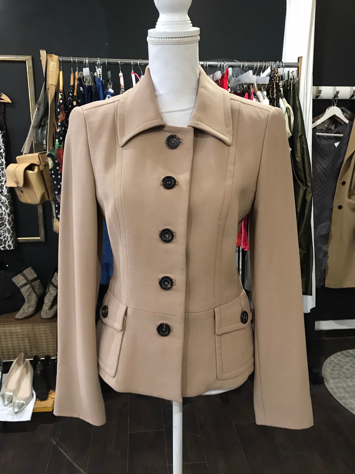 Marc Cain Blazer Neutral Old Geld S Vintage 1990 Marc Cain Wollblazer Eleganter Geschenk Für Sie Geburtstagsgeschenk Edel Stylish Marc Cain Blazer Neutral Old Geld S Vintage 1990 Marc Cain Wollblazer Eleganter Geschenk Für Sie Geburtstagsgeschenk Edel Stylish von Modelab