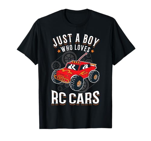 Just a boy who loves RC Cars Junge T-Shirt von Modellauto RC Modellbau RC Racer Kleidung