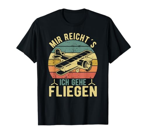 Modellflugzeug Model Flugzeug Modellbau Modellflieger T-Shirt von Modellbau Flugzeug Bekleidung