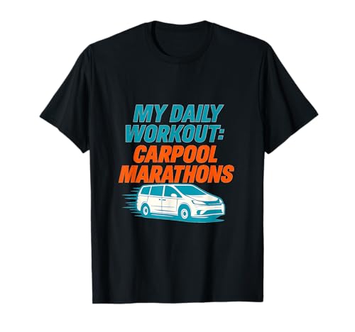 Carpool Marathon, lustige Sportgrafik für Mama und Papa T-Shirt Carpool Marathon, lustige Sportgrafik für Mama und Papa T-Shirt von Modern Aesthetic Design Studio