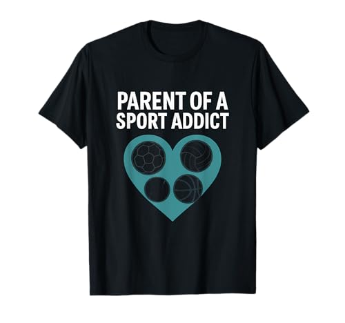 Elternteil eines Sportsüchtigen, lustige Sportneuheit für Mama und Papa T-Shirt Elternteil eines Sportsüchtigen, lustige Sportneuheit für Mama und Papa T-Shirt von Modern Aesthetic Design Studio