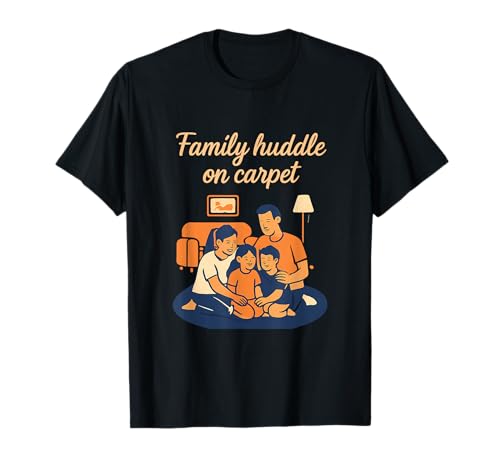 Family Huddle On Carpet Sport-Neuheit für Mama und Papa T-Shirt Family Huddle On Carpet Sport-Neuheit für Mama und Papa T-Shirt von Modern Aesthetic Design Studio