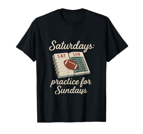 Fußball Mama Papa Neuheit Samstags Übung für Sonntage T-Shirt Fußball Mama Papa Neuheit Samstags Übung für Sonntage T-Shirt von Modern Aesthetic Design Studio