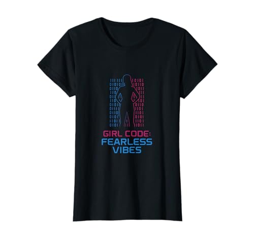 Girl Code Fearless Vibes Neon Feminist Grafik T-Shirt Girl Code Fearless Vibes Neon Feminist Grafik T-Shirt von Modern Aesthetic Design Studio