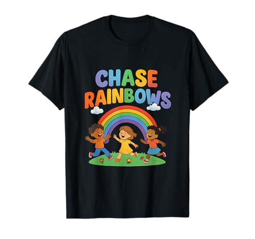 Good Vibes Crew Chase Regenbogen-Design für Kinder T-Shirt von Modern Aesthetic Design Studio