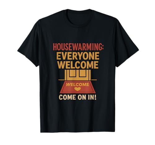Housewarming Fußmatte mit Aufschrift "Everyone Welcome T-Shirt von Modern Aesthetic Design Studio