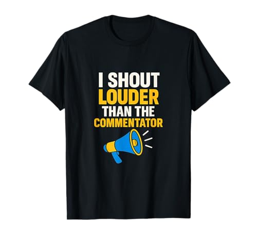 Ich Schreie lauter als der Kommentator Sport Mama Papa T-Shirt von Modern Aesthetic Design Studio