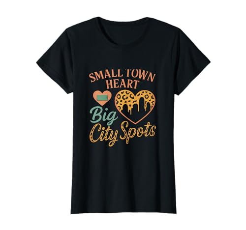 KC Leopardenmuster für Damen mit kleinem Stadtherz und großen Punkten T-Shirt KC Leopardenmuster für Damen mit kleinem Stadtherz und großen Punkten T-Shirt von Modern Aesthetic Design Studio