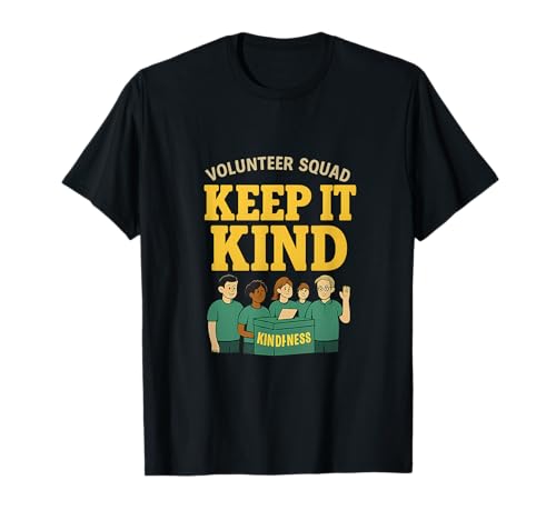 Keep It Kind Volunteer Squad Grafikdesign T-Shirt von Modern Aesthetic Design Studio