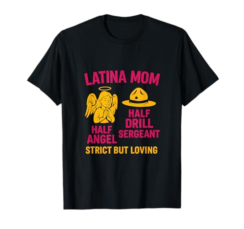 LATINA MAMA HALB ENGEL HALB DRILL SERGEANT T-Shirt LATINA MAMA HALB ENGEL HALB DRILL SERGEANT T-Shirt von Modern Aesthetic Design Studio