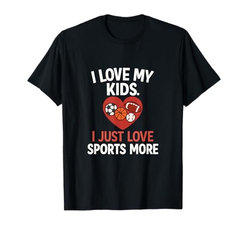 Lustig Ich Liebe Meine Kinder Ich Liebe einfach Sport Mehr T-Shirt von Modern Aesthetic Design Studio