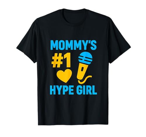 Momy's #1 HYPE GIRL MIC & HEART GRAPHIC T-Shirt von Modern Aesthetic Design Studio