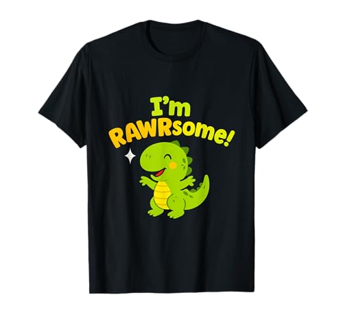 Rawrsome Baby Dino Bubble Letter Dino-Grafik für Kinder T-Shirt Rawrsome Baby Dino Bubble Letter Dino-Grafik für Kinder T-Shirt von Modern Aesthetic Design Studio