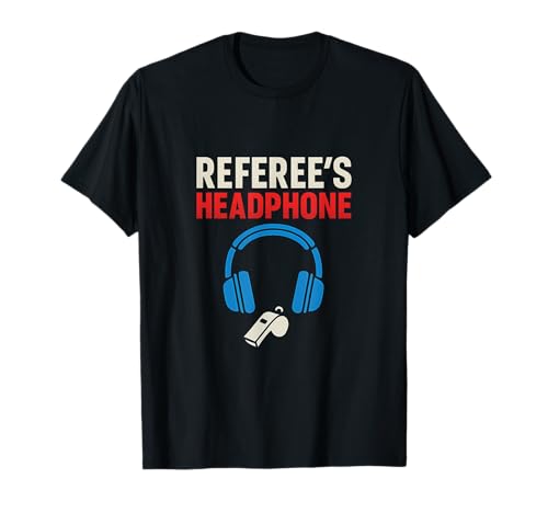 Schiedsrichter-Kopfhörer Sport Mama Papa Humor Neuheit T-Shirt von Modern Aesthetic Design Studio