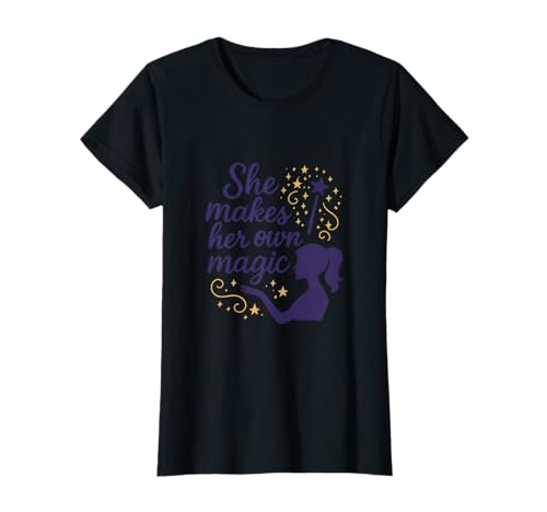 Sie Macht Ihr eigenes magisches feministisches Girl Power-Design T-Shirt Sie Macht Ihr eigenes magisches feministisches Girl Power-Design T-Shirt von Modern Aesthetic Design Studio