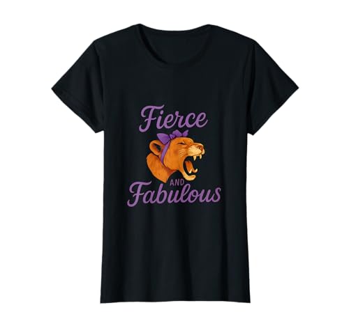 Wilde und fabelhafte Lioness Girl Power-Grafik T-Shirt Wilde und fabelhafte Lioness Girl Power-Grafik T-Shirt von Modern Aesthetic Design Studio